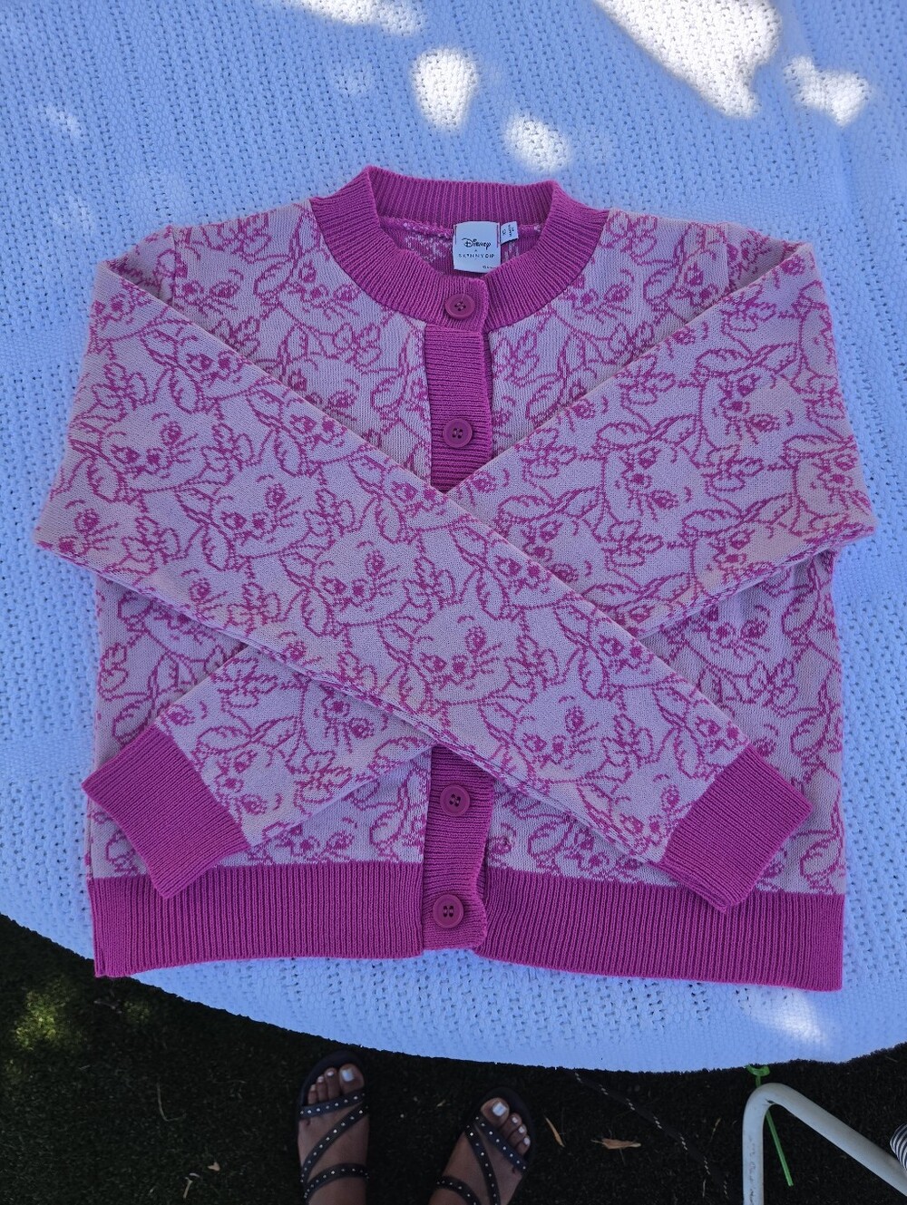 Disney x Skinnydip London Aristocats Marie Pink Cropped Cardigan Size XS